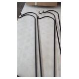 (5)New Shepards Hooks. 63" Tall Straight Shaft