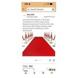 Extra Thick Red Carpet Runner 4x50ft, Heavy-Duty