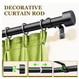 New Black Curtain Rod 32"-72"
