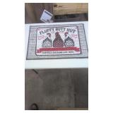 (New). Fluffy Butt Hut Door Mat