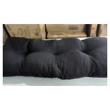 34" Black Bench Cushion