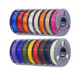 16 3D Printer Filament 1.75mm, 16 Pack 250g