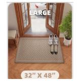 New )32"x 48" Non-Slip Indoor Doormat. (Darker