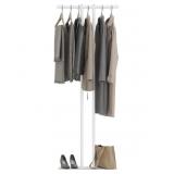 Large Metal Coat Rack Freestanding w/ rock base