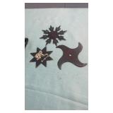 (3) Vintage Metal Stars