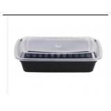 (50 ) 38 oz Microwave Safe Containers with Lids