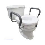 New Carex E-Z Lock Raised Toilet Seat With