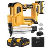 SILVEL 2-in-1 Cordless Brad Nailer and Stapler