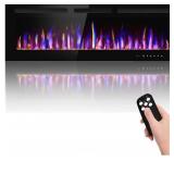 New 50" Electric Fireplace Wall Mounted and
