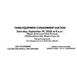 Farm & Equipment Consignment Auction