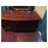 Serpentine Dresser and Mirror
