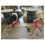 Mugs and Tray