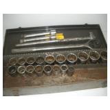 Cresent 3/4 Drive Socket Set w/Ratchet, Breaker
