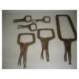 (6) Vise Grip Welding Clamps  6, 10 & 18 inch