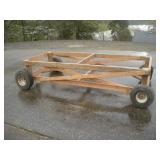 8ft Custom Made Wood Cart - 4ft wide