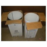 (2) Partial Rolls of 24 inch White Flashing