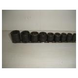 Snap-On 3/8 Drive Impact Socket Set  3/8 - 7/8