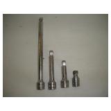 Snap-On 1/2 Drive (4) Extensions  2, 3, 5 & 10