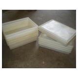 (9) Plastic Containers w/Lids