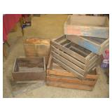 Vintage Wood Advertising Crates