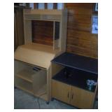 (2) Cpomputer Stands   largest  32x24x63 inches