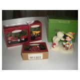 Snowbabies Figurine & Hallmark Ornaments