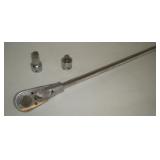 Snap-On  3/4 Drive Ratchet w/Adapters