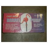 Cast Iron Barrel Pump   NIB