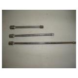 Snap-On 3/8 Drive (3) Extensions  6,8 & 12 inches