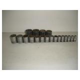 Snap-On 1/2 Drive Socket Set   3/8 - 1 1/2