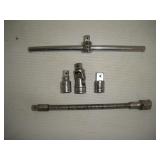 Snap-On 3/8 Drive T Bar, Adapters & Flex