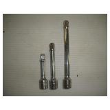 Snap-On 3/8 Drive (3) Extensions  3,4 & 6 inches