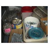 Nails & Screws - 1 lot - contents of shelf