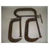 8 inch C-Clamps - damaged