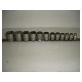 Snap-On 3/8 Drive Socket Set  1/4 - 7/8