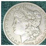 1882  US Morgan Silver Dollar