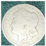 1921  US Morgan Silver Dollar