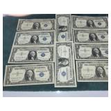 (10) 1957B $1 One Dollar Silver Certificates