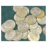 (20) US 1967 Kennedy 40% Silver Half Dollars