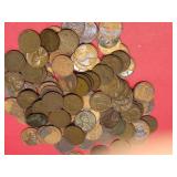 (100) Wheat Pennies Asst Dates