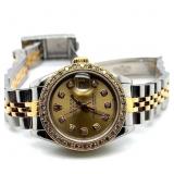Authenticate Lady Diamond Rolex   Model 69173.