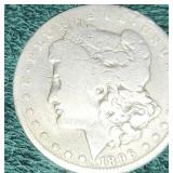 1896  US Morgan Silver Dollar