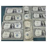 (10) 1957  $1 One Dollar Silver Certificates