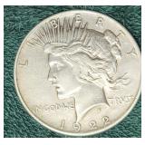 1922 US Liberty Peace Silver Dollar