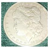 1884  US Morgan Silver Dollar