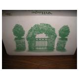 Department 56 Stone Corner Posts w/Holly Tree and