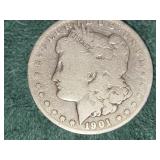 1901  US Morgan Silver Dollar