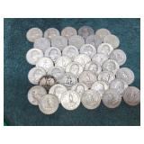 (40) US Pre 1964 Silver Washington Quarters