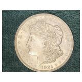 1921  US Morgan Silver Dollar