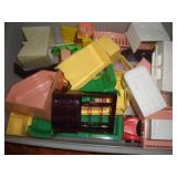 Metal Dollhouse w/Furniture  33x13x17 inches